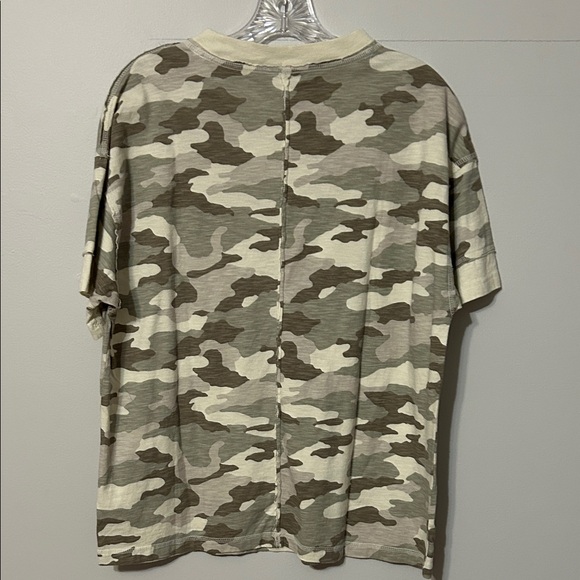 Aerie woman’s oversized! Short Sleeve Camo Tee - Green and grey. XXS. NWT - Picture 6 of 10